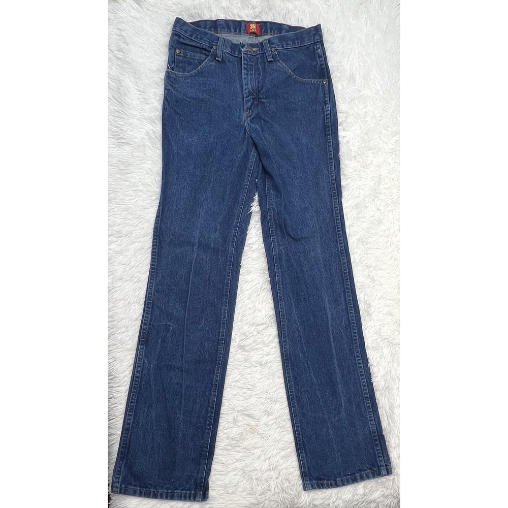 Wrangler Men's Jeans 36MWZPD Slim Fit Dark Wash Denim Pants Size 31x34